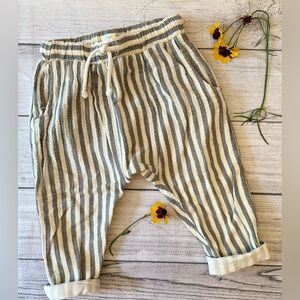 Rylee + Cru Hawthorne Trouser in Storm Stripe, Size 18-24 months, EUC